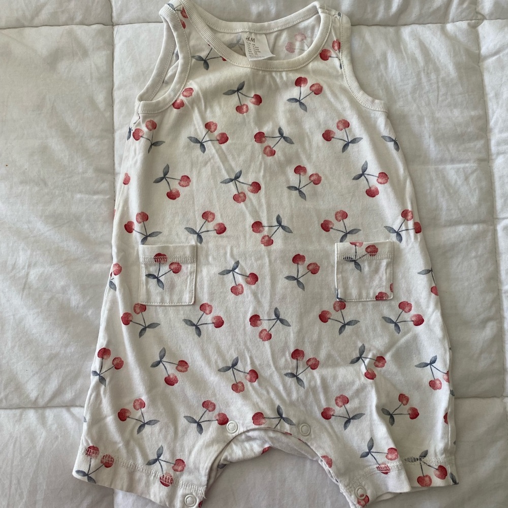 H&M cherry romper
